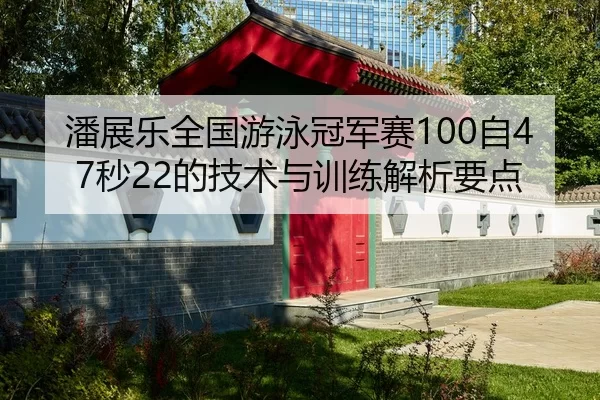 潘展乐全国游泳冠军赛100自47秒22的技术与训练解析要点